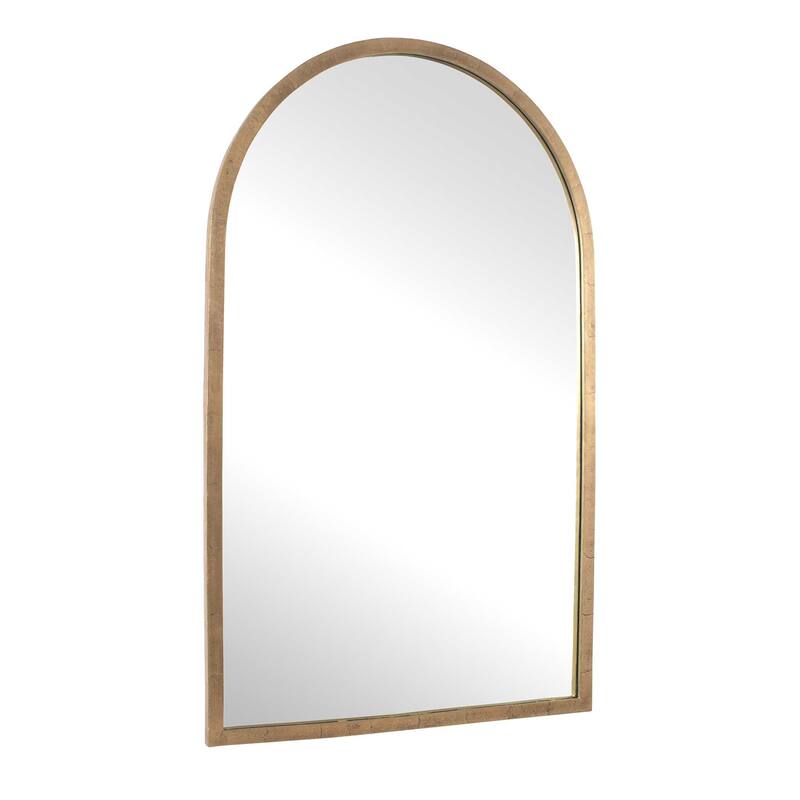 Uttermost Vestry Antique Brass Arch Mirror - 37.5"W x 1"D x 60.25"H