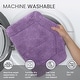 preview thumbnail 4 of 189, Home Weavers Waterford Collection Cotton Toilet Lid Rug | Elastic Fit | Fit Most Standard Toilet Lid | 18"x18"