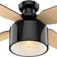preview thumbnail 7 of 19, Hunter 52" Cranbrook Ceiling Fan with LED Light Kit and Remote - Mid-Century Modern, Low-Profile