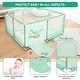 preview thumbnail 3 of 4, Infant 50"x50" 4-Panel Baby Playpen Spacious & Secure Foldable Playard Green