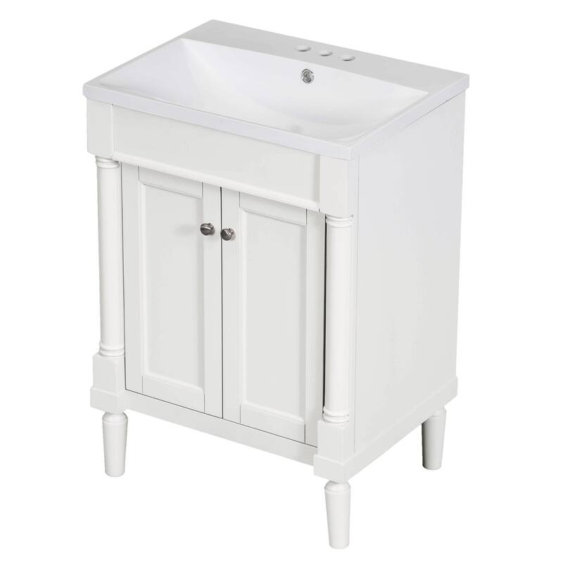 24'' Freestanding Bathroom Vanity Set with Shelf - 24" x 34" in.
