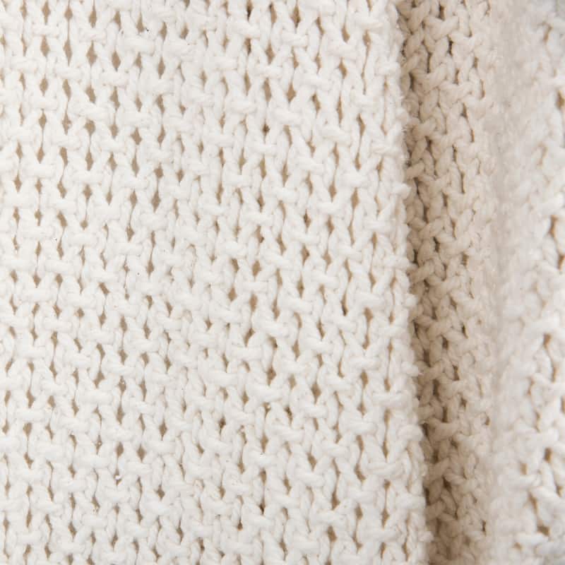 Rizzy Home Knitted Solid Color Throw, 50"X60"