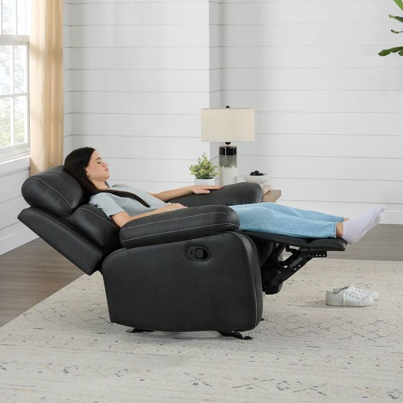 Spruce & Spring Lauren Manual Recliner Glider Rocker Chair for Living Room