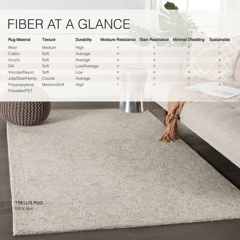 Prisha Handmade Trellis Area Rug