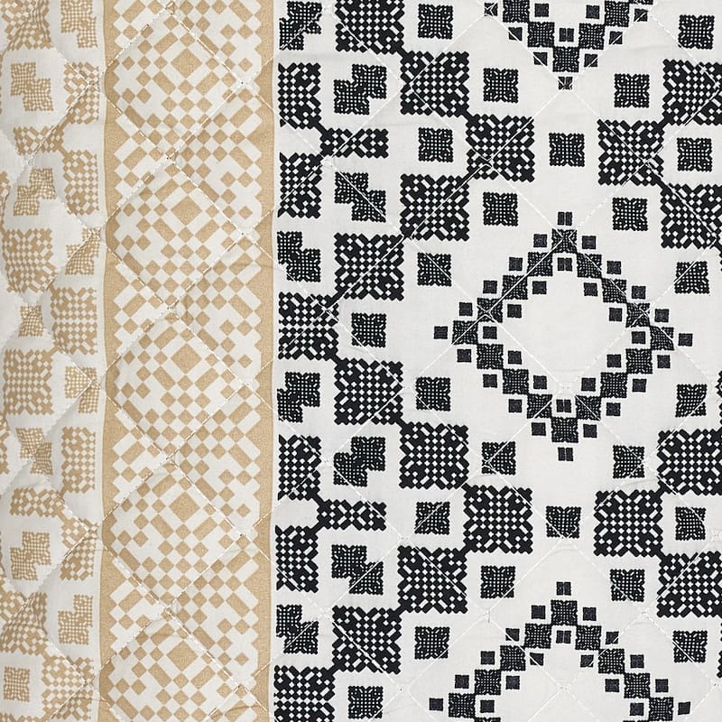 Nanshing Meryl 7 Piece Contemporary Geometric Quilt Set