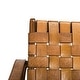 preview thumbnail 24 of 23, SAFAVIEH Couture Dilan Leather Safari Chair - 24.5" W x 30" L x 30" H
