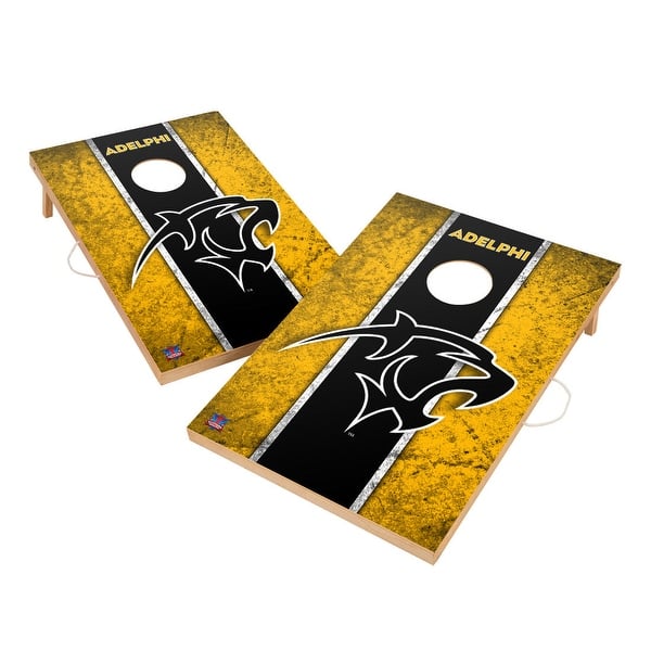 slide 2 of 5, Vintage Adelphi University Panthers Regulation 2x4 Cornhole Set