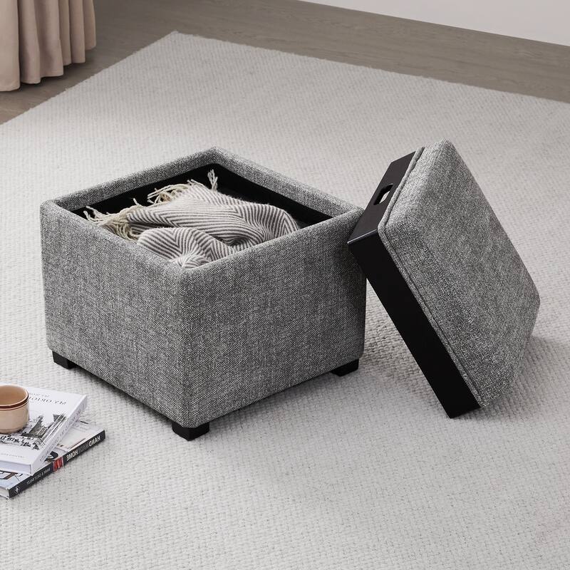 Spruce & Spring Ethan Storage Stool Ottoman