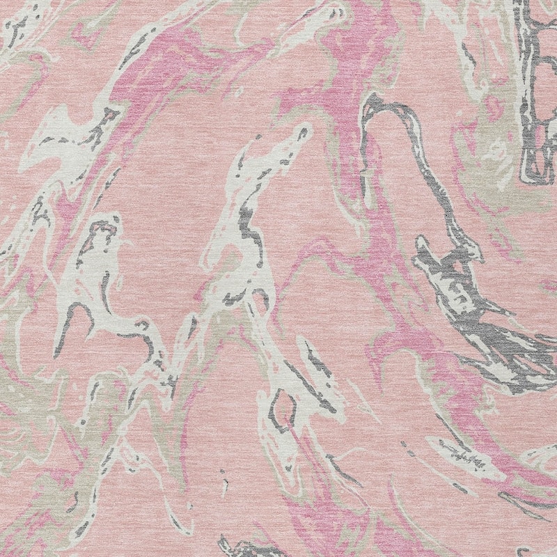 HomeRoots Abstract Transitional Rectangle Outdoor Rug