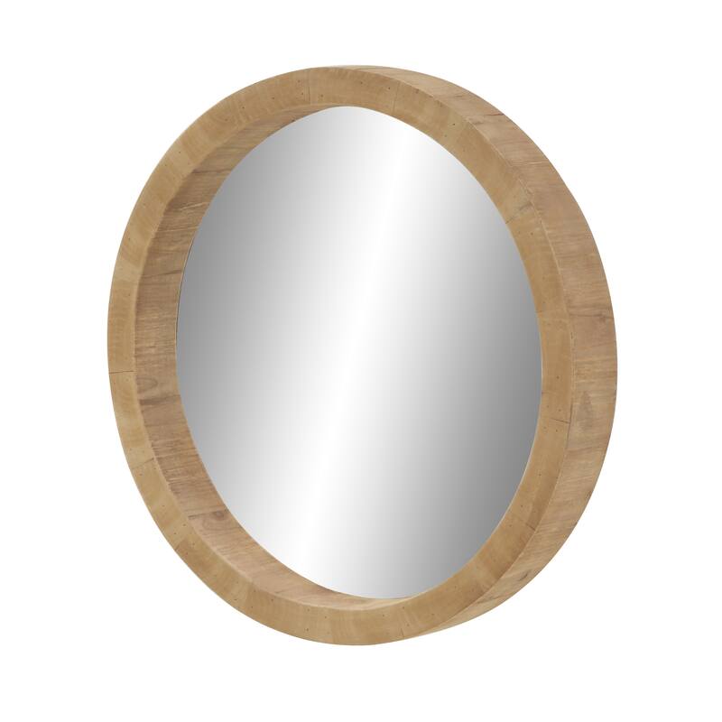 Brown Contemporary Wall Mirror