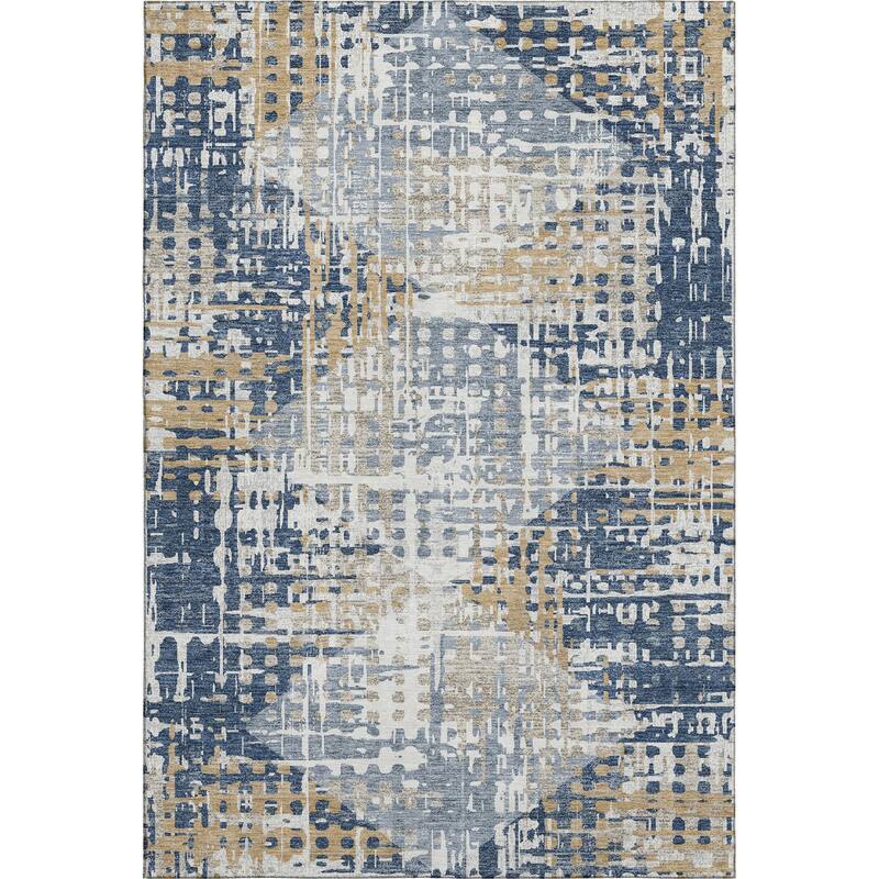 Premium Washable Super Soft Hatch Diamond Mayfield Rug