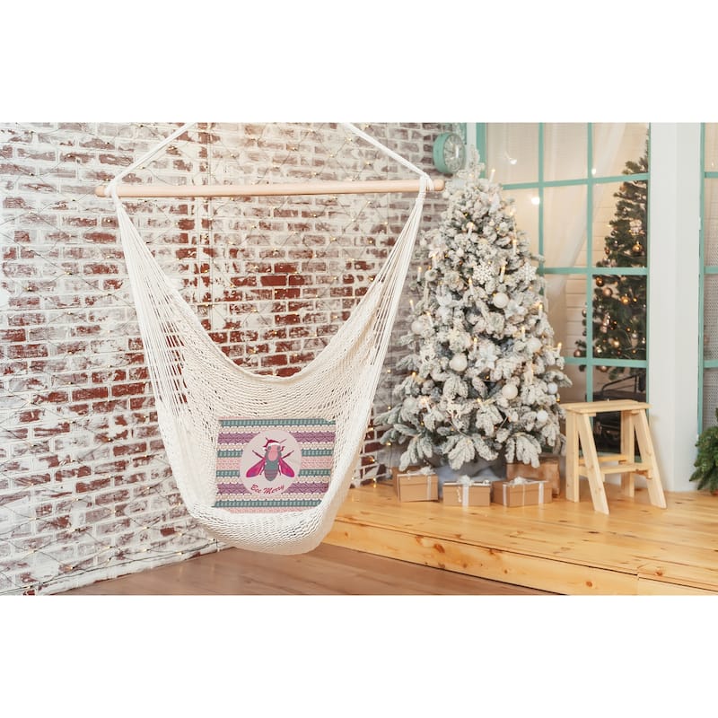 Bee Merry Christmas Indoor/Outdoor Throw Pillow