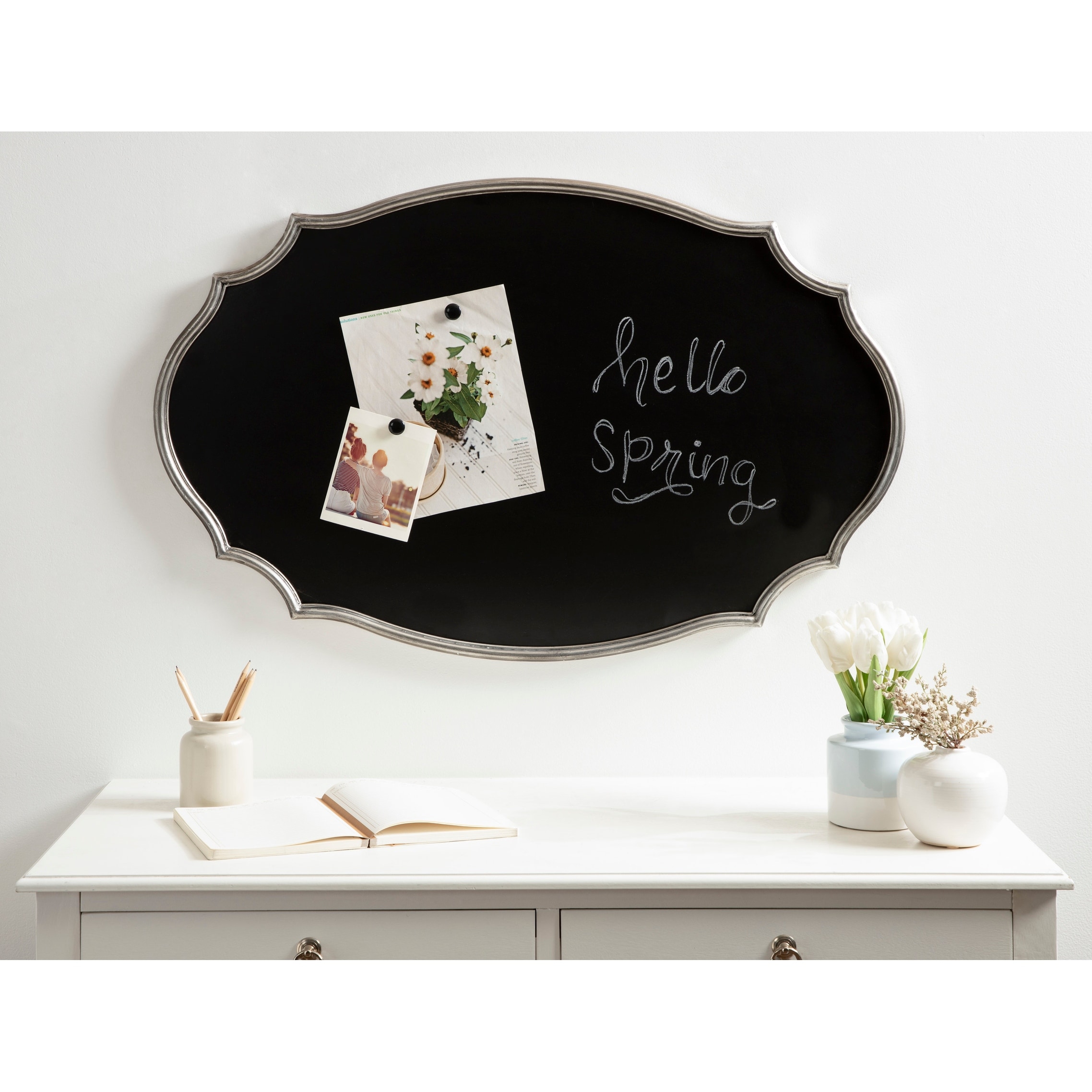 Kate and Laurel Leanna Framed Chalkboard