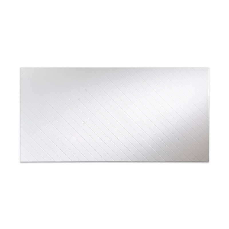 FASÄDE Quilted 4-foot x 8-foot PVC Wall Panel in Gloss White - 4 x 8