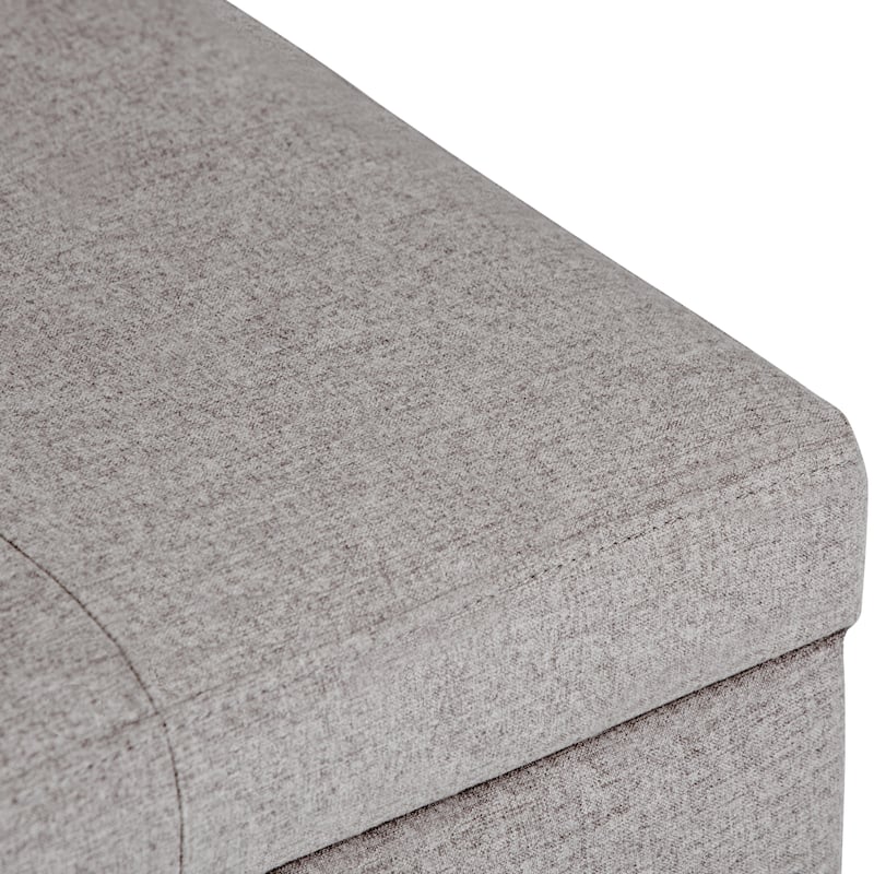 WYNDENHALL Cambridge 48 inch Wide Contemporary Rectangle Storage Ottoman