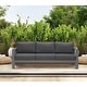preview thumbnail 1 of 22, Royalcraft Aluminum Outdoor Sofa Dark Grey