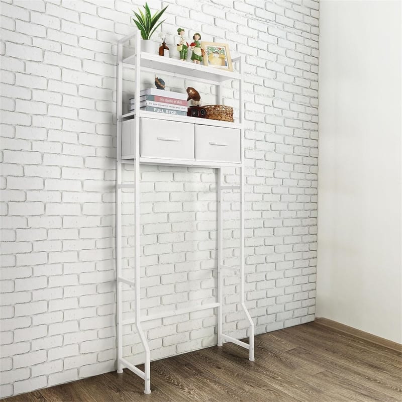 Over The Toilet Storage - 7.88"D x 25.6"W x 63.6"H
