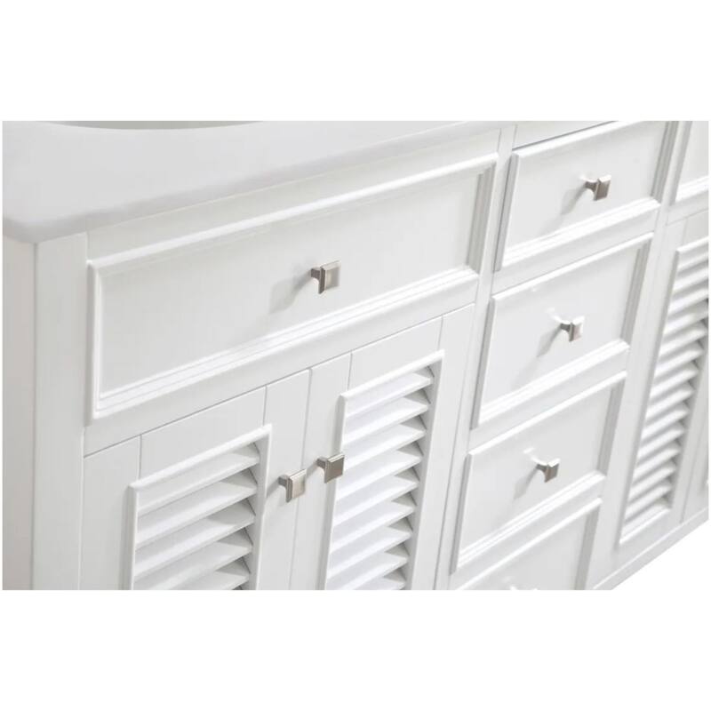 Elegant Lighting VF-1042-VW Cape Cod 60" Free Standing Double Basin