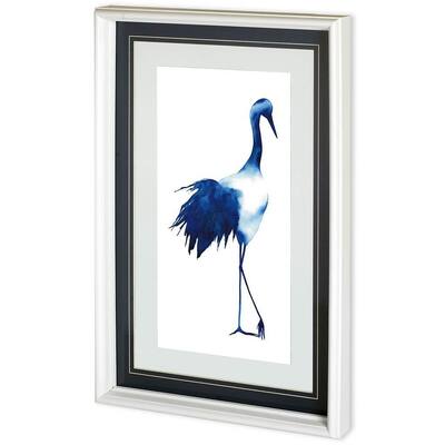 Ink Drop Crane I Framed Art Print