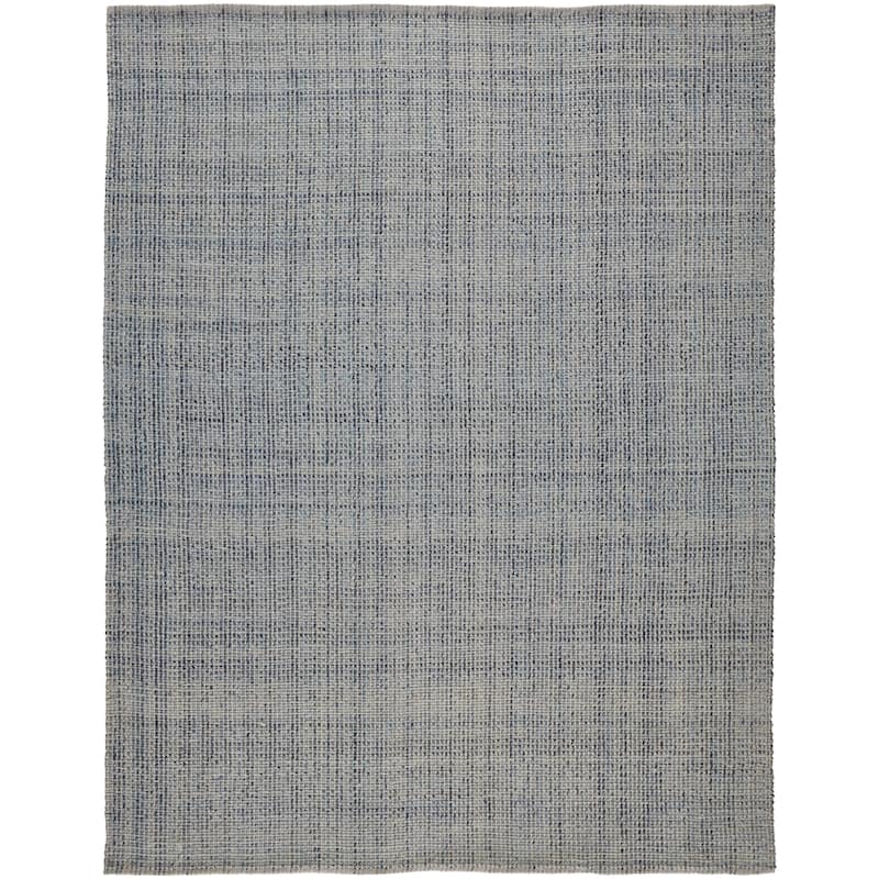 Siona Space Dyed In/Outdoor Flatweave, Dusty Blue, Area Rug - 12' x 15' - Azure Blue/Dusty Blue/Light Warm Gray