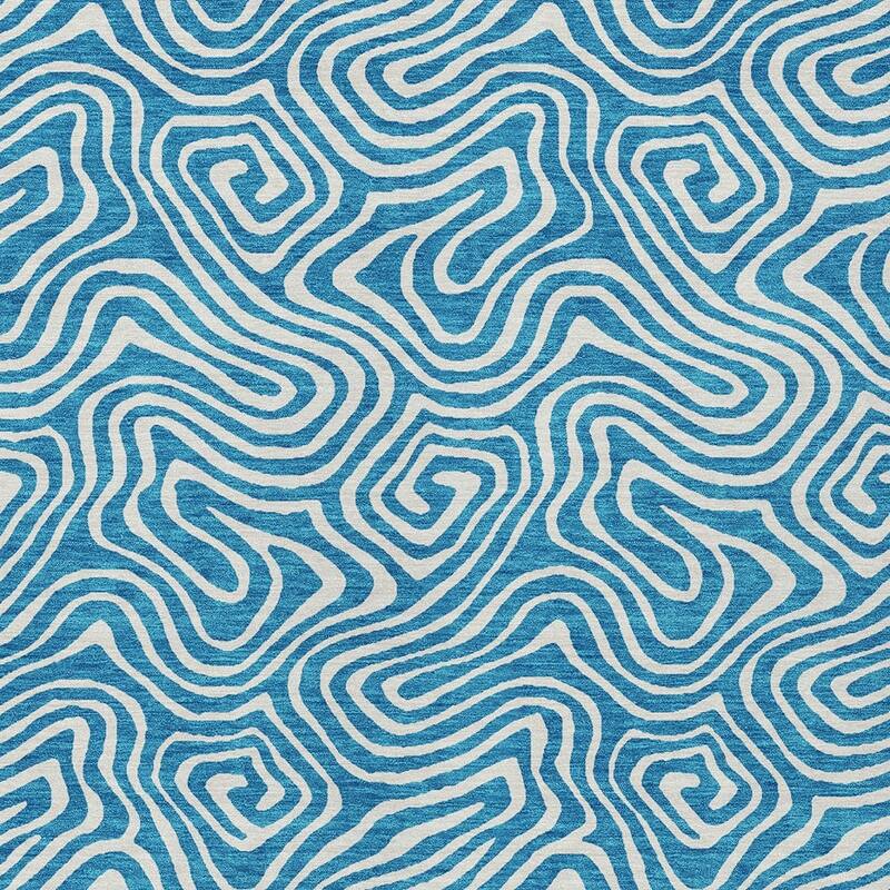 HomeRoots Abstract Transitional Rectangle Outdoor Rug
