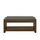preview thumbnail 4 of 23, 40"Accent Bench with Lower Shelf Shoe Rack, Padded Seating Bench, Modern Compact Bed End Bench with Storage, Removable Cushion