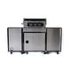 preview thumbnail 8 of 7, Mont Alpi MA-957FC 5-Burner 32-inch 63000 BTU Black Stainless Steel Compact Outdoor Kitchen Island Gas Grill + Fridge Cabinet