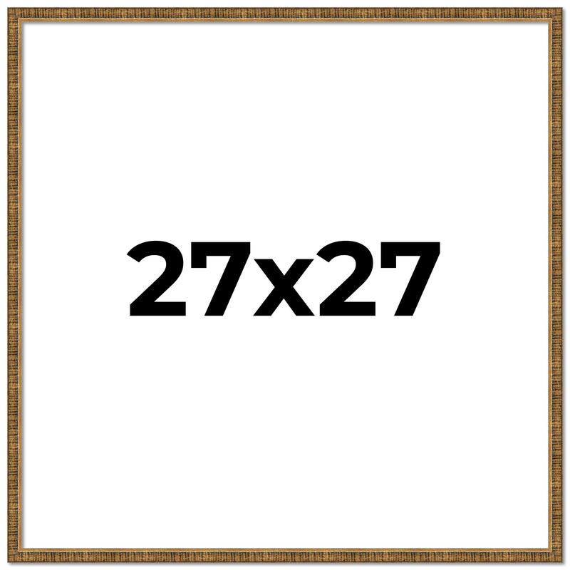 27x27 Frame Gold Kingsley Distressed Solid Wood Picture Frame Width
