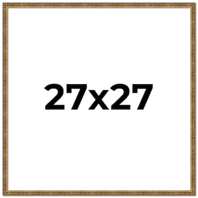27x27 Frame Gold Kingsley Distressed Solid Wood Picture Frame Width