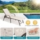 preview thumbnail 4 of 52, Pellebant Outdoor Lounge Chair Aluminum Adjustable Backrest with Side Table