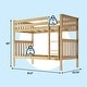 preview thumbnail 55 of 61, Max & Lily Twin over Twin Bunk Bed with Ladder