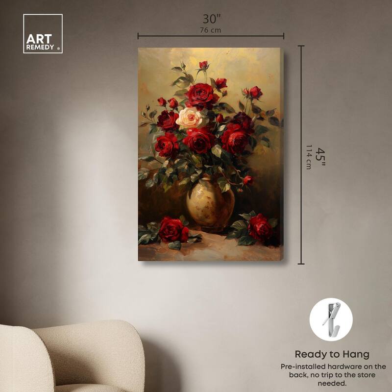 Lavish Lily Lament Canvas by Art Remedy, Gallery Wrapped