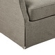 preview thumbnail 59 of 62, Martha Stewart London Upholstered Skirted Swivel Armchair with Lumbar Pillow