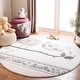 preview thumbnail 1 of 10, SAFAVIEH Carousel Kids Madlen Transitional Rug 3' Round - Pink/Ivory - Round