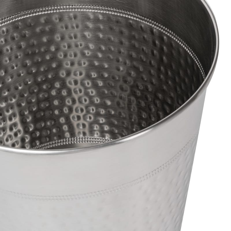 happimess Riley Hammered Steel Accent 2-Gallon Wastebasket