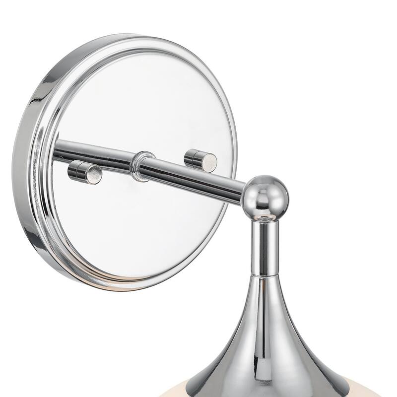 Acroma 1 Light Polished Chrome Finish Modern Globe Vanity Light