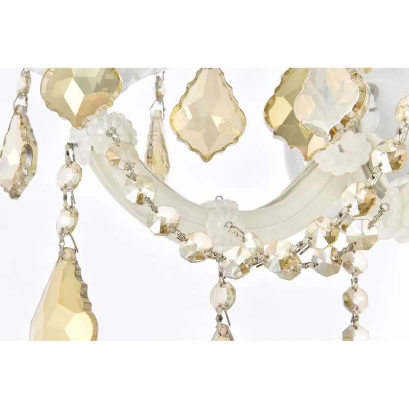 Elegant Lighting 2800W3-GT/RC Maria Theresa 3 Light 19" Tall Wall