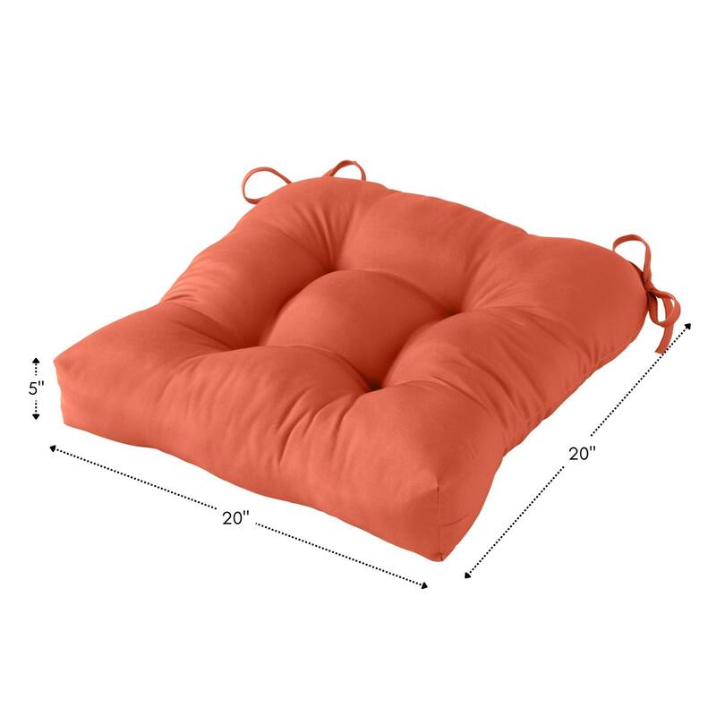 Outdoor Rust Tufted 20-in. Seat Cushion by Greendale Home Fashions