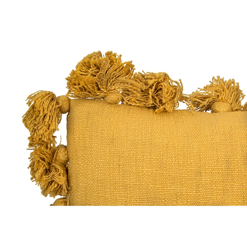 Cotton Pillow with Tassels