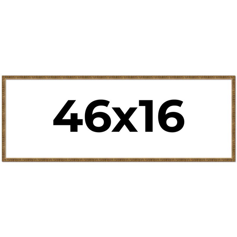 46x16 Frame Gold Picture Frame - Complete Modern Photo Frame Includes