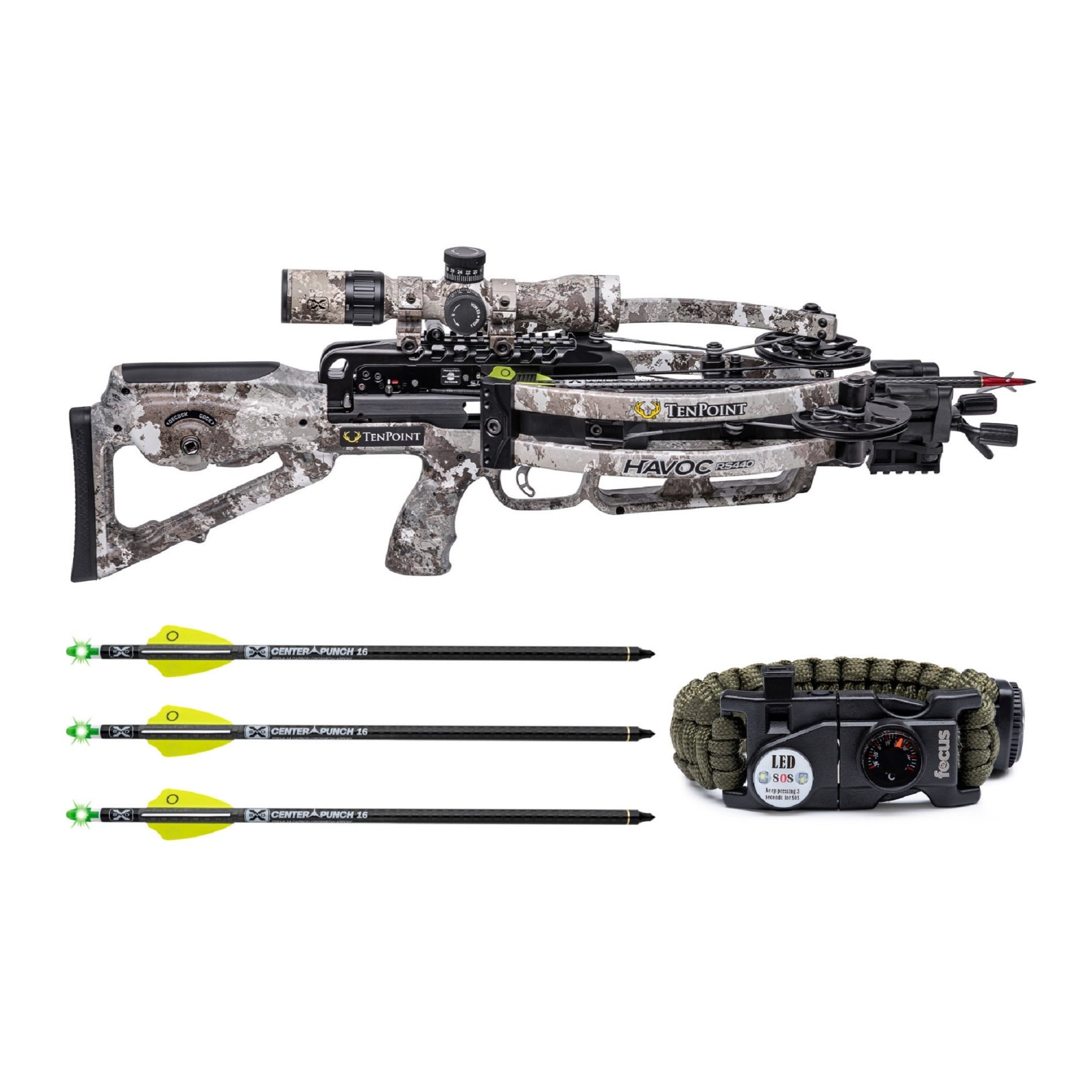 TenPoint Havoc RS440 440FPS ACUslide Crossbow Package w/ Arrows