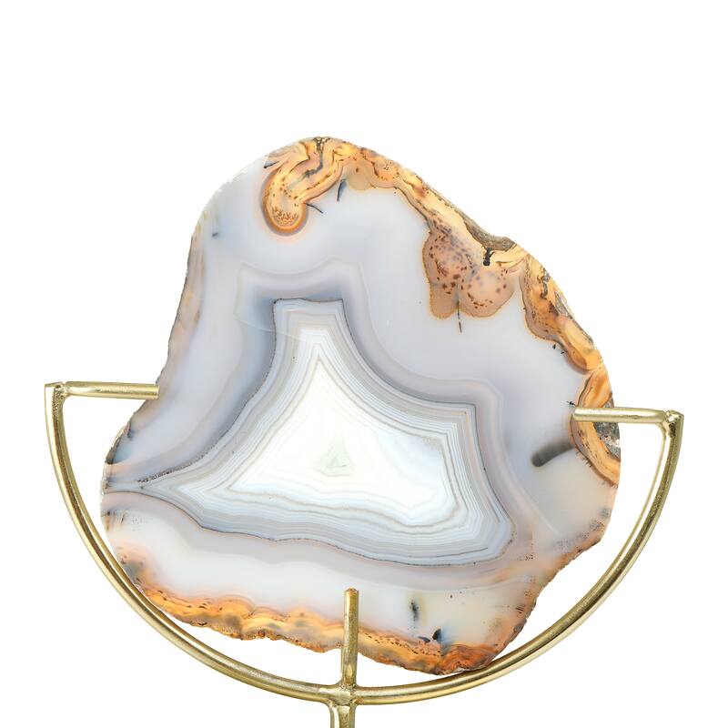 Natural Brown Agate on Stand - 5.3"L x 4.0"W x 7.3"H
