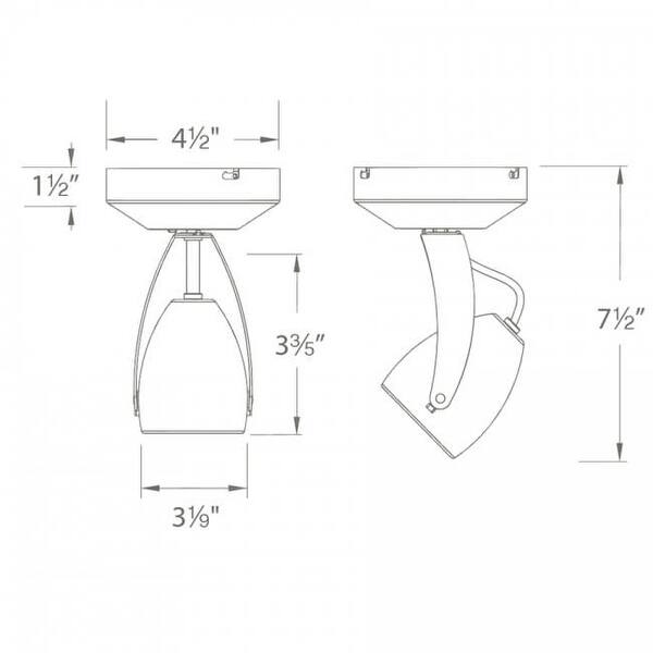 WAC Lighting Impulse Single Light 8 Inch Tall 23 Watt Monopoint - Bed Bath & Beyond - 17774046