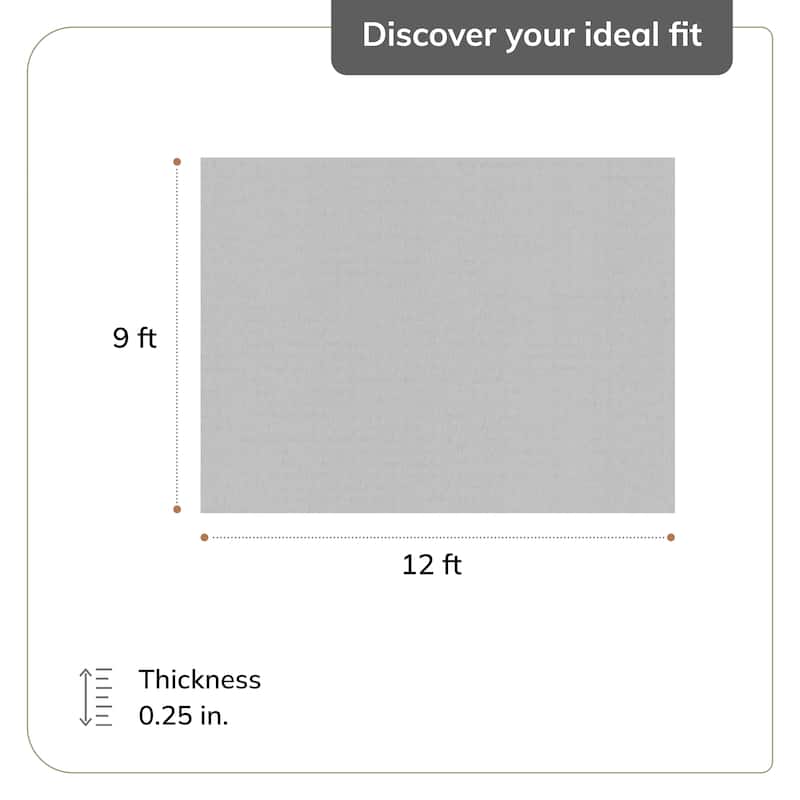 Jani Premium All-Surface Non-Slip 5' x 8', Gray/Tan, Rectangle Rug Pad - Extra Strong, Protective, Anti-Slip for Hardwood Floors