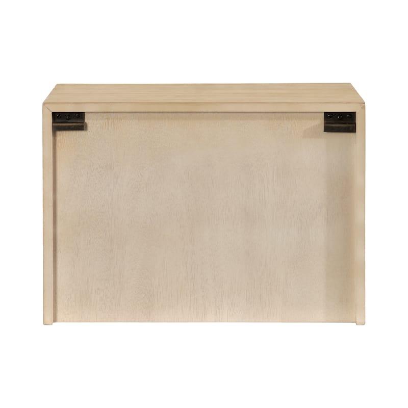 Kate and Laurel Cates Wood Floating Side Table with Cabinet
