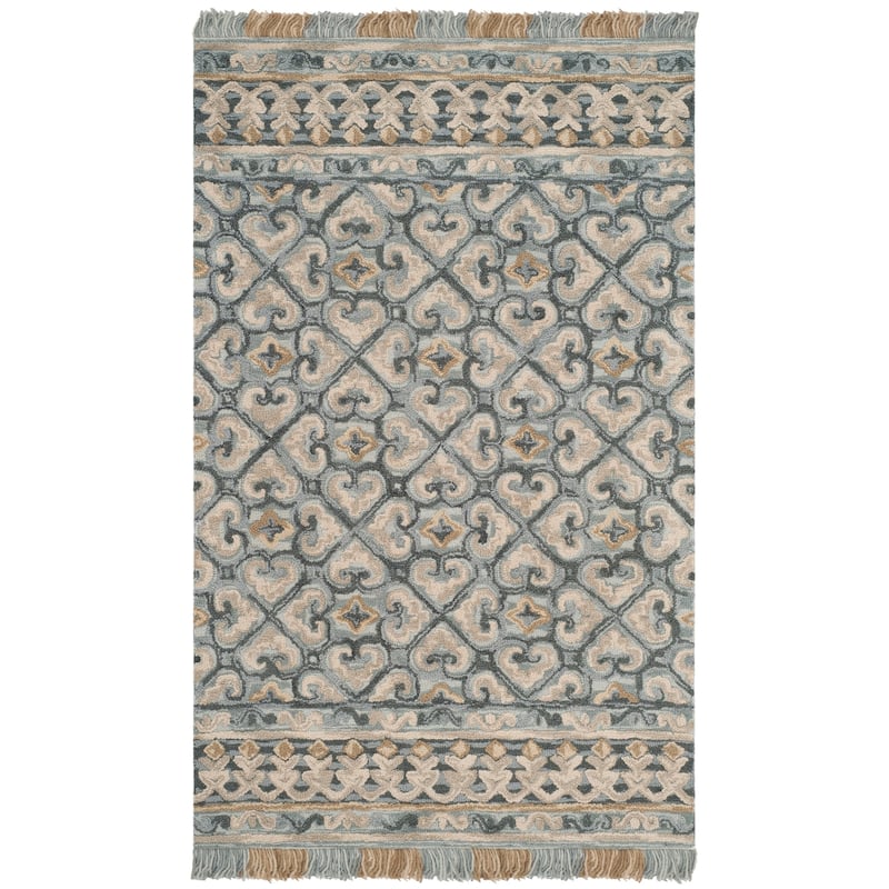 SAFAVIEH Handmade Blossom Dosta Modern Floral Wool Rug