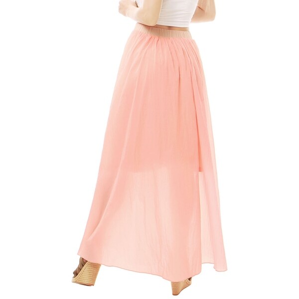 flowy boho maxi skirt