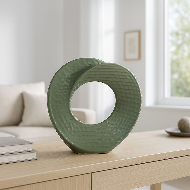 Modern Stone and Ceramic Sculptural with Textured Design