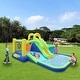preview thumbnail 1 of 8, 7-In-1 Inflatable Slide Water Park Includes a Garden Bouncer, Whack-a-Mole Games, Splash Pool, Target Games Kids