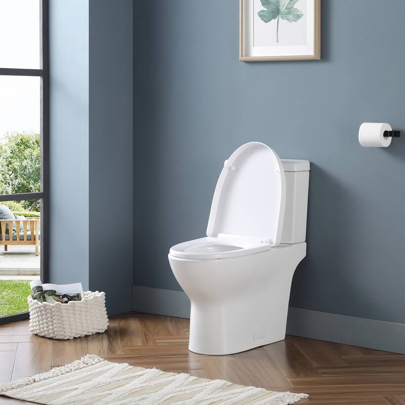 Beverly 2-Piece 1.1/1.6 GPF Dual Flush Elongated Toilet in White, Seat Included